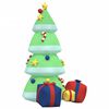 vidaXL Inflatable Christmas Tree Colorful