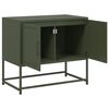 vidaXL TV Cabinet Olive Green Steel Medium TV Cabinet Rectangular