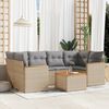 vidaXL Garden Sofa Set Mix Beige, Light Grey
