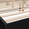 vidaXL Bed Frame Black Engineered Wood Full Durable Bed Frame