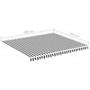 vidaXL Replacement Awning Fabric Anthracite and White