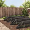 vidaXL Netting Tunnel Set of 4 Black Polyethylene, Steel Large