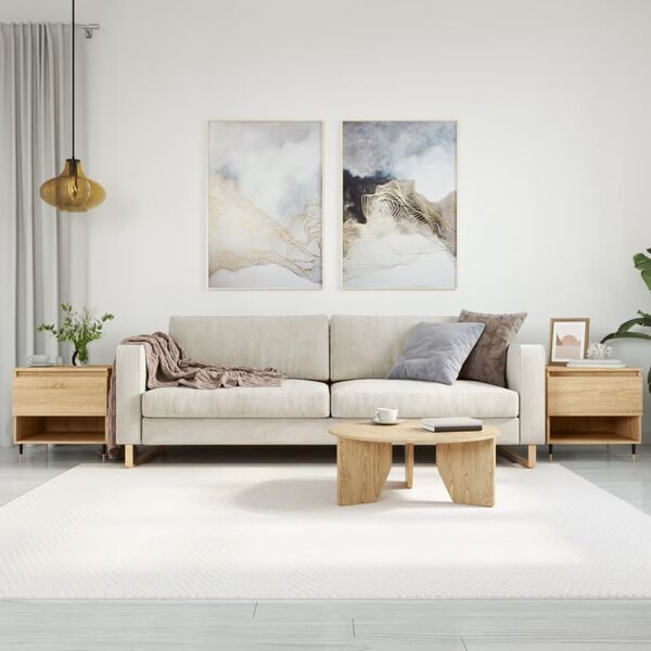 vidaXL Coffee Table Set of 2 Sonoma Oak Engineered wood, metal Medium