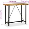 vidaXL Bar Table Multicolor Solid reclaimed wood and steel Industrial