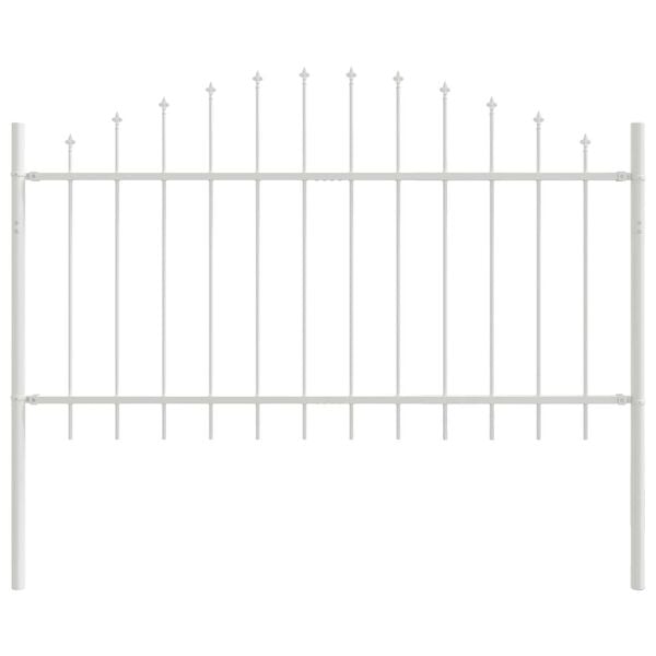 vidaXL Garden Fence White 510 x 100 cm