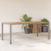 vidaXL Garden Table Set of 4 Grey