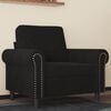 vidaXL Sofa Chair Black Velvet, Metal Single Durable Armchair