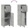 vidaXL Bathroom Cabinet Concrete Grey Engineered Wood Small