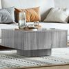 vidaXL Coffee Table Grey Sonoma Engineered Wood Simplistic Coffee Table