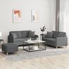 vidaXL Sofa Set Dark Gray Fabric (100% polyester), metal, textilene, plywood