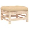 vidaXL Garden Lounge Set Beige Solid pine wood Large Modular