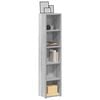 vidaXL CD Cabinets 2 pcs Grey Sonoma 8.3x6.3x36.8" Engineered Wood