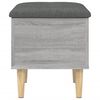 vidaXL Storage Bench Grey Sonoma Engineered wood Standard Storage Bench