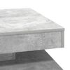 vidaXL Coffee Table Concrete grey Engineered wood Medium Rotatable