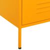 vidaXL Chest of Drawer Mustard Yellow Steel Medium Levelers