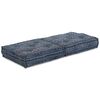 vidaXL Modular Sofa Indigo Print 27.56 x 27.56 x 14.17 in Fabric