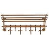vidaXL Luggage Rack with Coat Hangers Wall Mounted Aluminum