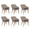 vidaXL Outdoor Dining Set Brown and dark grey