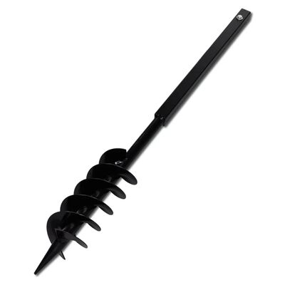 vidaXL Ground Drill Handle 3.94" with Extension Tube 42'7" Steel