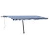 vidaXL Retractable Awning Blue and White