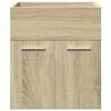 vidaXL Bathroom Furniture Set Sonoma Oak Engineered Wood Medium