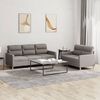 vidaXL Sofa Set Taupe Fabric (100% polyester), metal, textilene, plywood