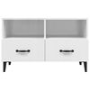 vidaXL TV Cabinet High gloss white Engineered wood Medium TV Cabinet