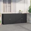 vidaXL Garden Storage Cabinet Black