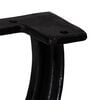 vidaXL Bench Leg Set of 2 Black Cast iron 14.6 x 16.5 x 9.1 in