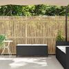 vidaXL Garden Bench Black Poly Rattan 43.3 x 11.8 x 15.9 in Tough