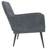vidaXL Armchair Dark grey Velvet (100% polyester), metal, plywood Medium