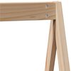 vidaXL Kids'Bed Roof Natural Wood Solid Pine Wood 78.3 x 31.7 x 34.6 in