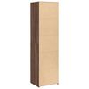 vidaXL Highboard Brown oak Engineered wood Tall Highboard Rectangular