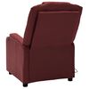 vidaXL Massage Recliner Wine Red Faux Leather