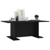vidaXL Coffee Table Black Engineered wood Medium Durable Coffee Table