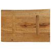 vidaXL Table Top 23.6"x15.7"x1" Live Edge Solid Wood Mango
