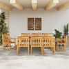 vidaXL Garden Dining Set 9 pcs Brown Solid Acacia Wood