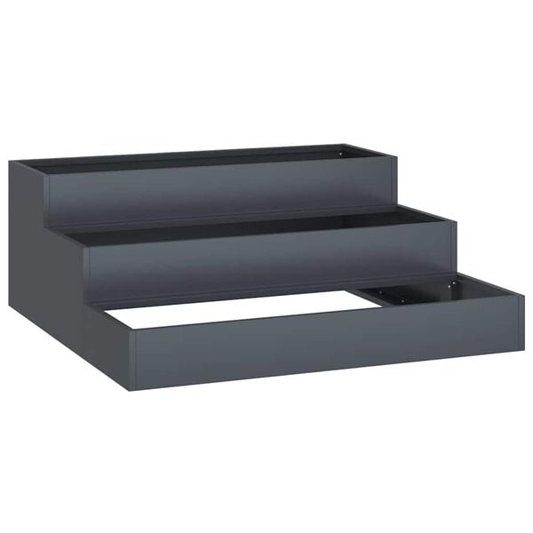 vidaXL Garden Planter Anthracite 35.43 x 35.43 x 13.78 in
