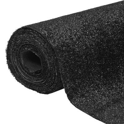 vidaXL Artificial Grass 3.3'x65.6'/0.3"-0.4" Black