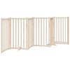 vidaXL Dog Gate Set of 6 Solid fir wood Foldable Dog Gate Rectangular
