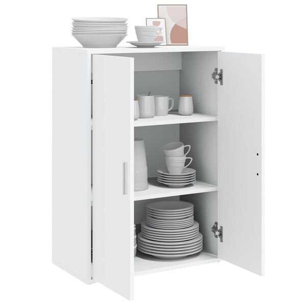 vidaXL Sideboard White Engineered wood Medium Sideboard Rectangular