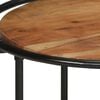 vidaXL Coffee Table Brown and black Solid acacia wood and iron Medium