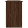 vidaXL Desk Brown Oak Engineered Wood Medium Computer Desk Rectangular