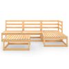 vidaXL Garden Lounge Set Natural Wood Solid Pine Wood Large Modular