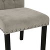 vidaXL Dining Chairs 4 pcs Light Gray Velvet