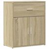vidaXL Sideboards 2 pcs Sonoma Oak 23.6"x12.2"x27.6" Engineered Wood
