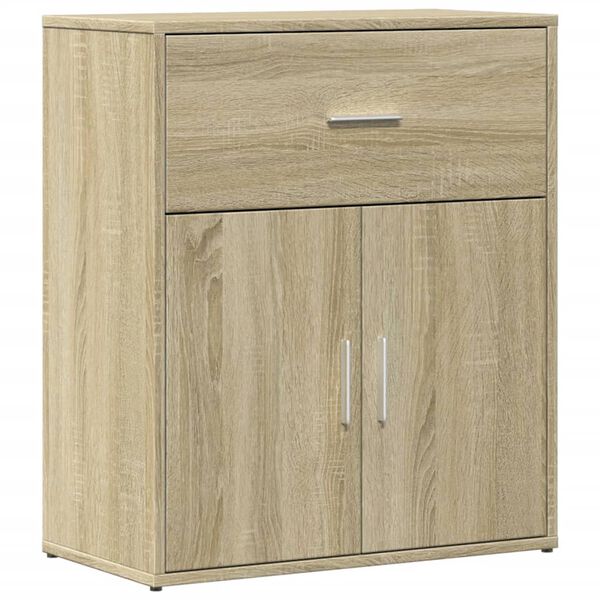 vidaXL Sideboards 2 pcs Sonoma Oak 23.6"x12.2"x27.6" Engineered Wood