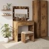 vidaXL Dressing Table Old Wood 78.5 x 41 x 135 cm Engineered wood