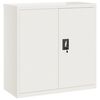 vidaXL File Cabinet White Powder-coated steel Large File Cabinet