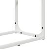 vidaXL Firewood Rack White 23.6x9.8x39.4" Cold-rolled steel